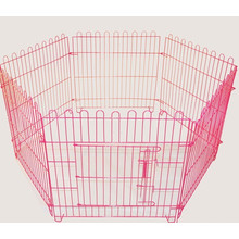 Pet Dog Playpen Chiot Cage 8 Panneau Métal Clôture Exécuter Jardin Cadre Noir